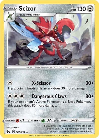 Scizor SWSH: Crown Zenith Pokemon card