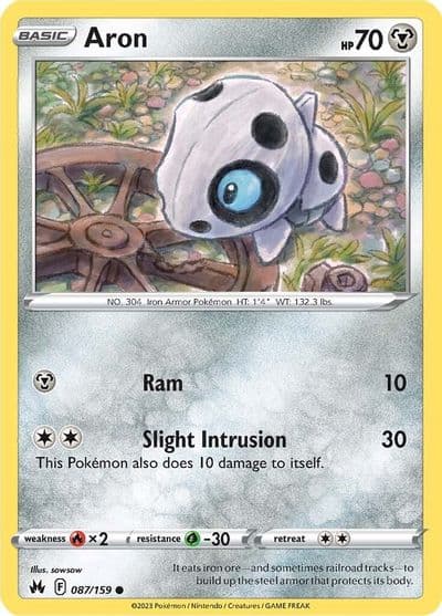 Aron SWSH: Crown Zenith Pokemon card