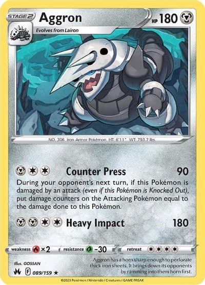 Aggron SWSH: Crown Zenith Pokemon card