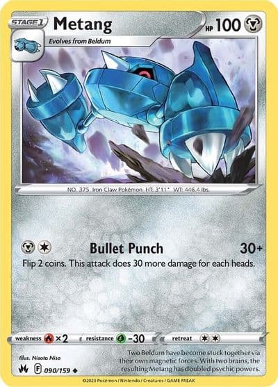 Metang SWSH: Crown Zenith Pokemon card