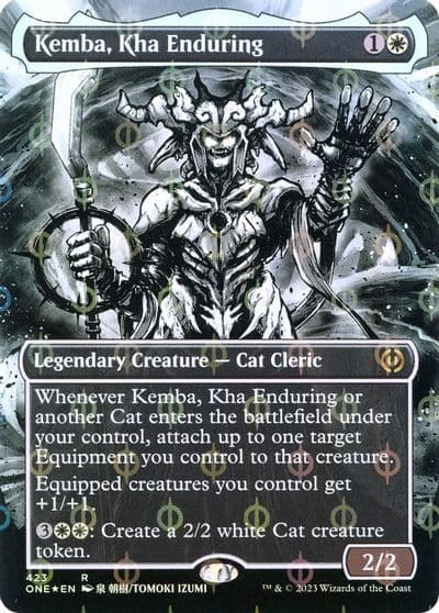 Kemba Kha Enduring Borderless Step and Compleat Foil Phyrexia: All Will Be One Magic card
