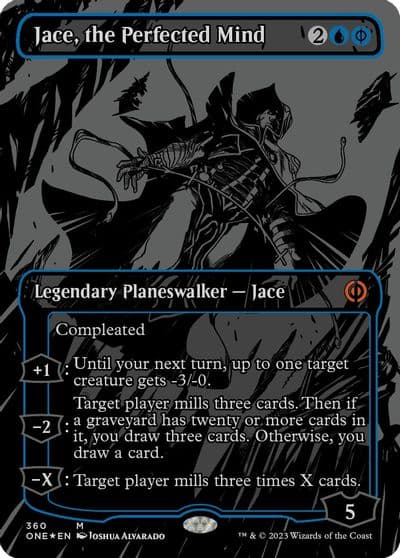 Jace the Perfected Mind Oil Slick Raised Foil Phyrexia: All Will Be One Magic card