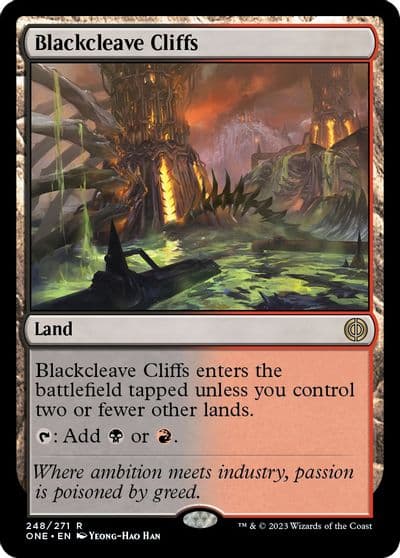 Blackcleave Cliffs Phyrexia: All Will Be One Magic card