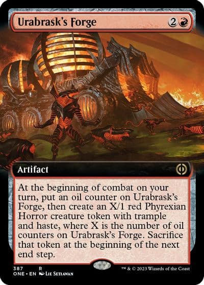 Urabrasks Forge Extended Art Phyrexia: All Will Be One Magic card