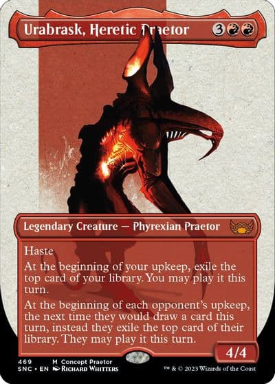 Urabrask Heretic Praetor Concept Praetor Step And Compleat Foil Phyrexia: All Will Be One Magic card