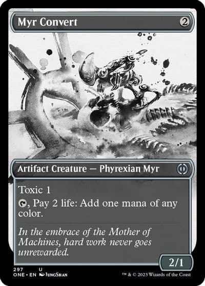 Myr Convert Showcase Phyrexia: All Will Be One Magic card