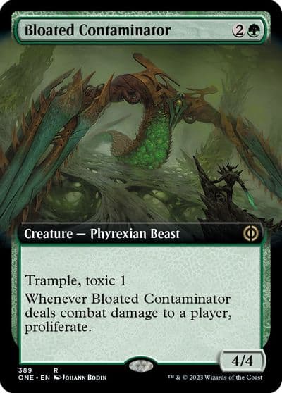 Bloated Contaminator Extended Art Phyrexia: All Will Be One Magic card