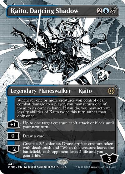 Kaito Dancing Shadow Borderless Phyrexia: All Will Be One Magic card