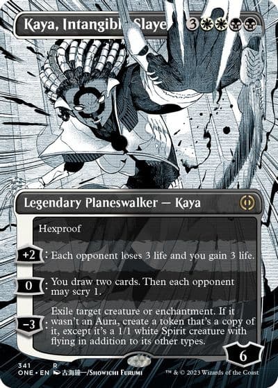 Kaya Intangible Slayer Borderless Phyrexia: All Will Be One Magic card