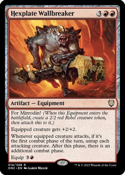 Hexplate Wallbreaker Commander: Phyrexia: All Will Be One Magic card