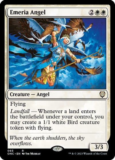 Emeria Angel Commander: Phyrexia: All Will Be One Magic card