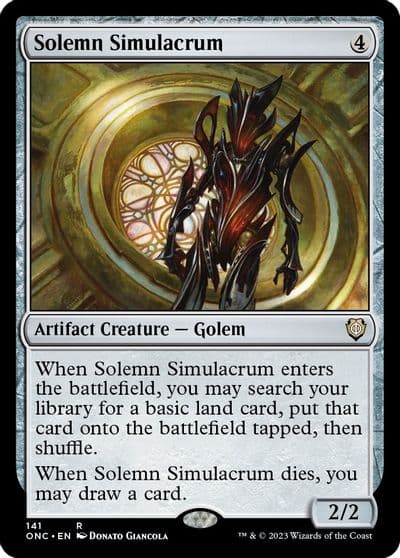 Solemn Simulacrum Commander: Phyrexia: All Will Be One Magic card