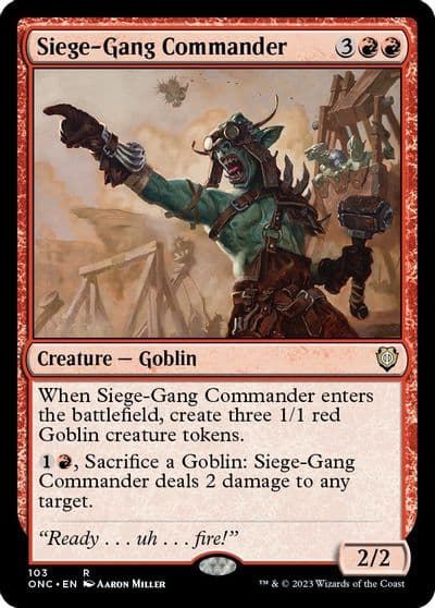 Siege Gang Commander Commander: Phyrexia: All Will Be One Magic card