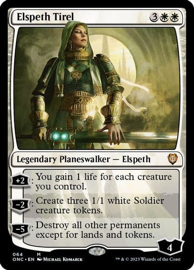 Elspeth Tirel Commander: Phyrexia: All Will Be One Magic card