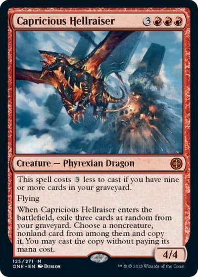 Capricious Hellraiser Phyrexia: All Will Be One Magic card