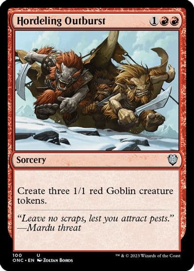 Hordeling Outburst Commander: Phyrexia: All Will Be One Magic card