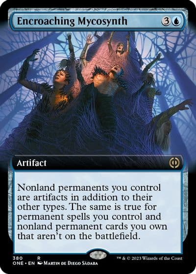 Encroaching Mycosynth Extended Art Phyrexia: All Will Be One Magic card