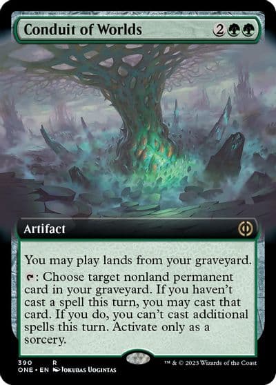 Conduit of Worlds Extended Art Phyrexia: All Will Be One Magic card