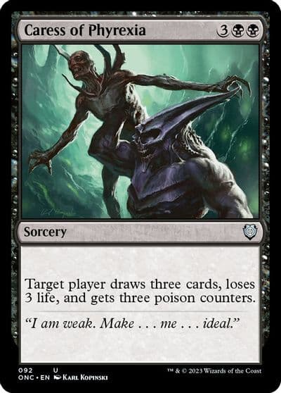 Caress of Phyrexia Commander: Phyrexia: All Will Be One Magic card