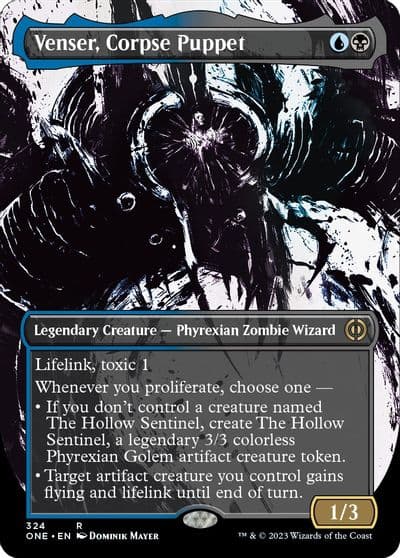 Venser Corpse Puppet Showcase Phyrexia: All Will Be One Magic card