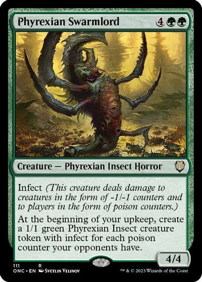 Phyrexian Swarmlord Commander: Phyrexia: All Will Be One Magic card