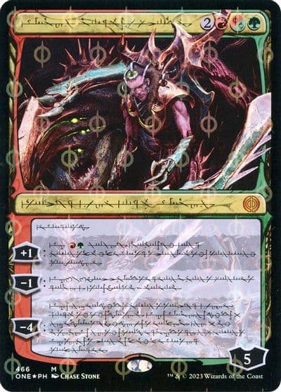 Lukka Bound to Ruin Phyrexian Step and Compleat Foil Phyrexia: All Will Be One Magic card