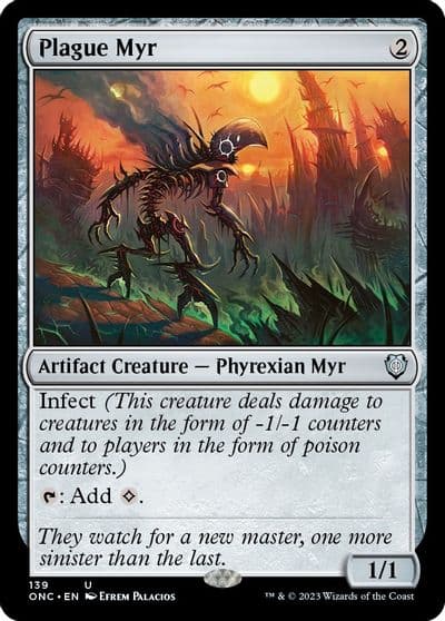 Plague Myr Commander: Phyrexia: All Will Be One Magic card