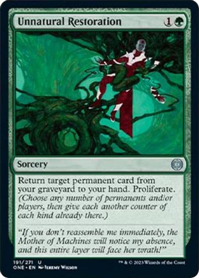 Unnatural Restoration Phyrexia: All Will Be One Magic card