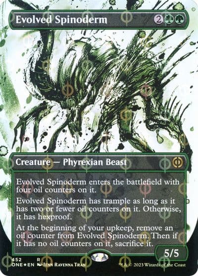 Evolved Spinoderm Showcase Step and Compleat Foil Phyrexia: All Will Be One Magic card