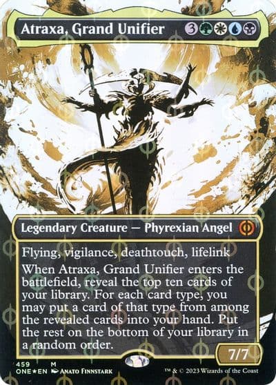 Atraxa Grand Unifier Showcase Step and Compleat Foil Phyrexia: All Will Be One Magic card