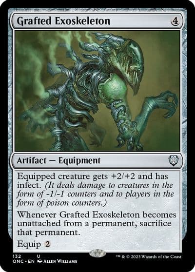 Grafted Exoskeleton Commander: Phyrexia: All Will Be One Magic card