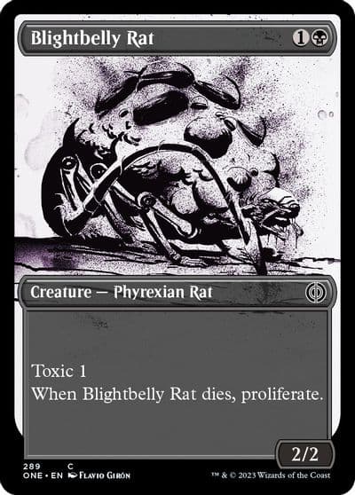 Blightbelly Rat Showcase Phyrexia: All Will Be One Magic card