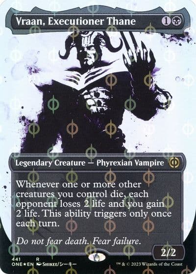 Vraan Executioner Thane Showcase Step and Compleat Foil Phyrexia: All Will Be One Magic card