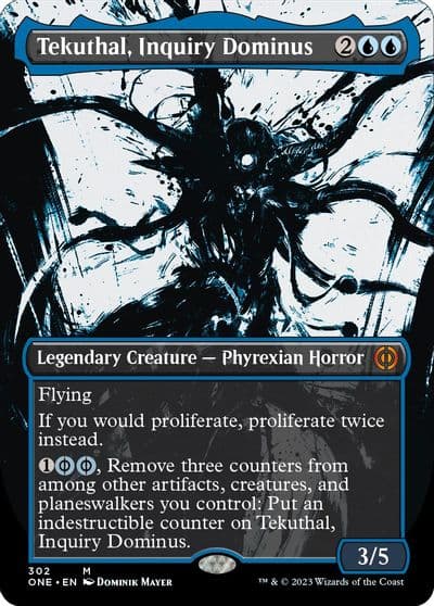 Tekuthal Inquiry Dominus Showcase Phyrexia: All Will Be One Magic card