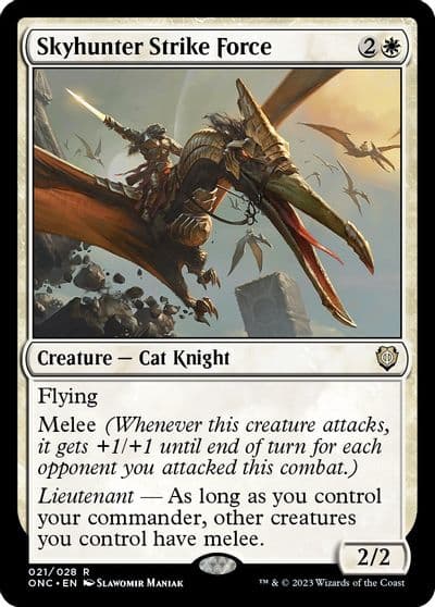 Skyhunter Strike Force Commander: Phyrexia: All Will Be One Magic card