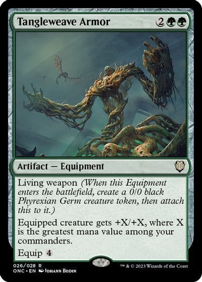 Tangleweave Armor Commander: Phyrexia: All Will Be One Magic card