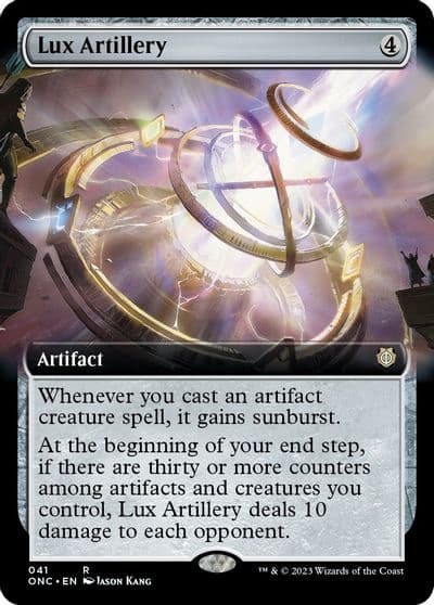 Lux Artillery Extended Art Commander: Phyrexia: All Will Be One Magic card