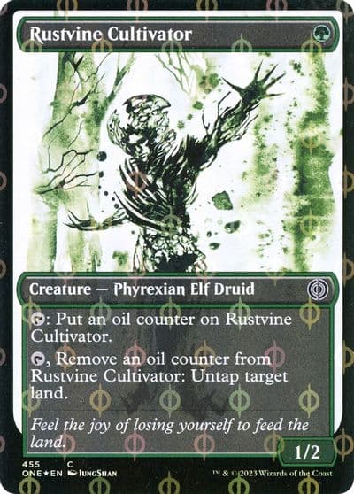 Rustvine Cultivator Showcase Step and Compleat Foil Phyrexia: All Will Be One Magic card
