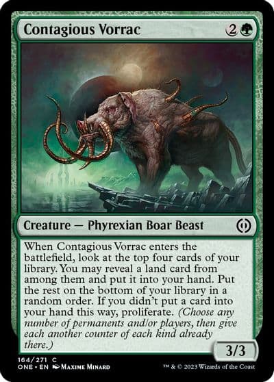 Contagious Vorrac Phyrexia: All Will Be One Magic card