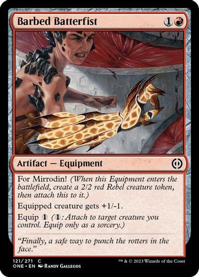 Barbed Batterfist Phyrexia: All Will Be One Magic card