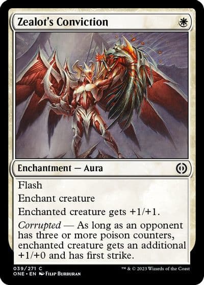 Zealots Conviction Phyrexia: All Will Be One Magic card