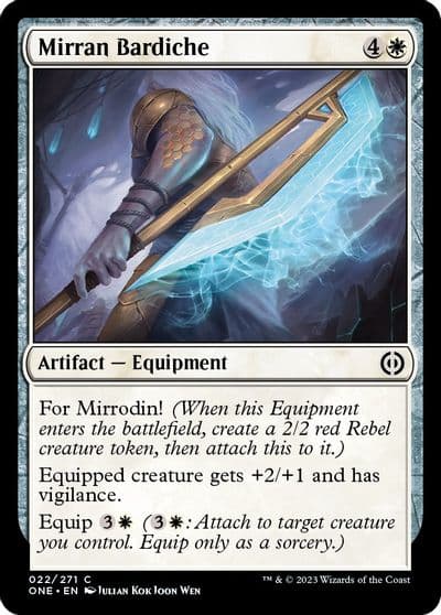 Mirran Bardiche Phyrexia: All Will Be One Magic card
