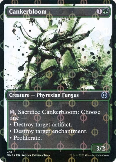 Cankerbloom Showcase Step and Compleat Foil Phyrexia: All Will Be One Magic card