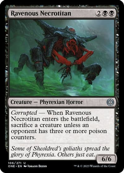 Ravenous Necrotitan Phyrexia: All Will Be One Magic card