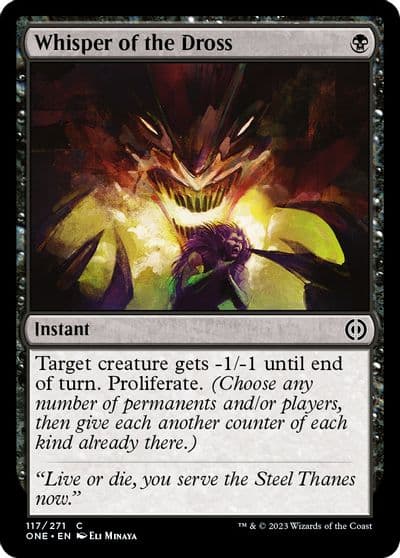 Whisper of the Dross Phyrexia: All Will Be One Magic card