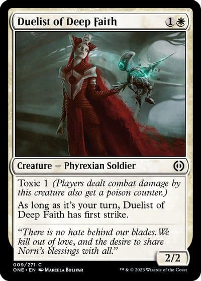 Duelist of Deep Faith Phyrexia: All Will Be One Magic card