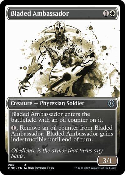 Bladed Ambassador Showcase Phyrexia: All Will Be One Magic card
