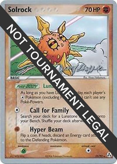 Solrock (25) - 2007 (Jeremy Scharff-Kim) World Championship Decks Pokemon card