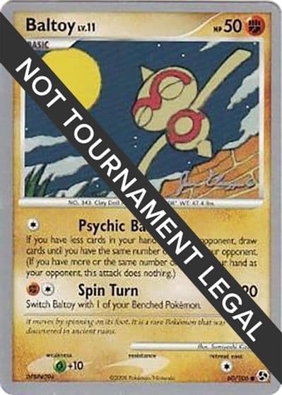 Baltoy - 2008 (Jason Klaczynski) World Championship Decks Pokemon card