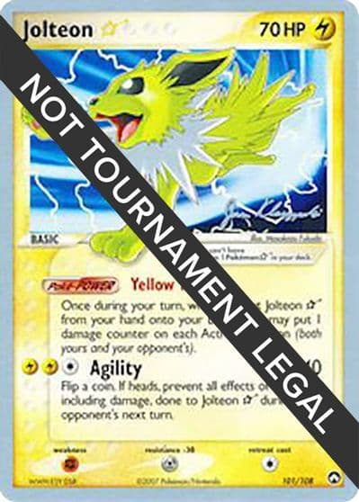 Jolteon Star - 2008 (Jason Klaczynski) World Championship Decks Pokemon card